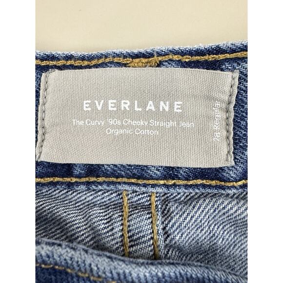 Everlane The Curvy 90s Cheeky Straight Jean Women's 28 Organic Cotton High Rise - Picture 8 of 13